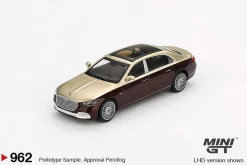 Mini GT 1/64 Mercedes-Maybach S 680 Gold / Dark Red Metallic