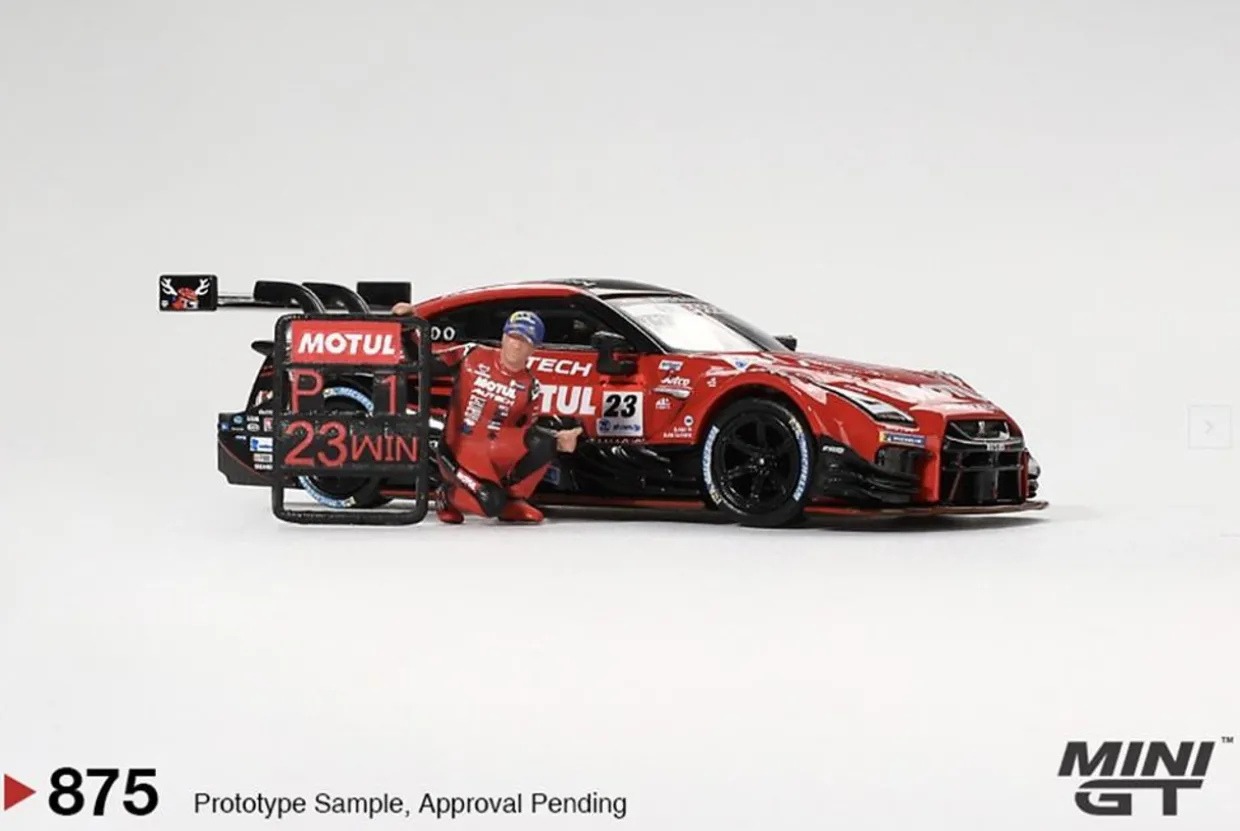 Mini GT 1/64 Nissan GT-R Nismo No.23 Motul Autech 2021 Super GT Series (w/figure)