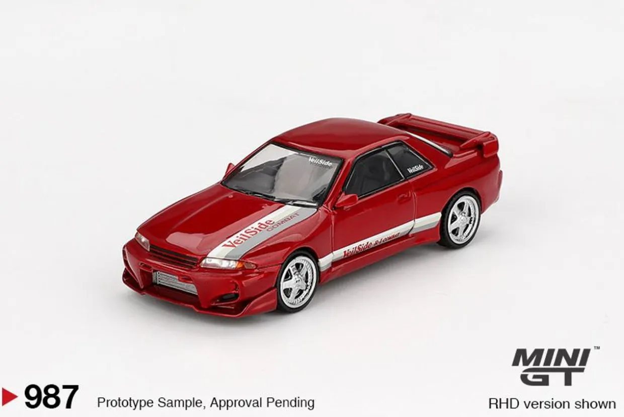 Mini GT 1/64 Nissan Skyline GT-R (R32) VeilSide Combat C-I Gem Red