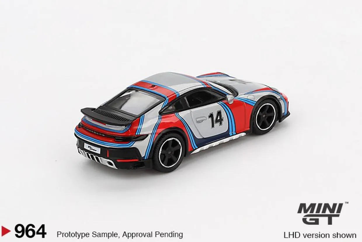 Mini GT 1/64 Porsche 911 Dakar Ice Grey Metallic "Rally 1978"