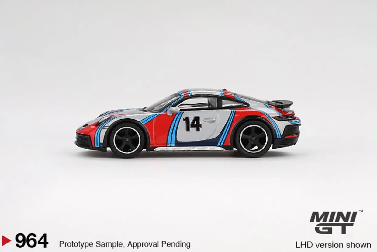 Mini GT 1/64 Porsche 911 Dakar Ice Grey Metallic "Rally 1978"