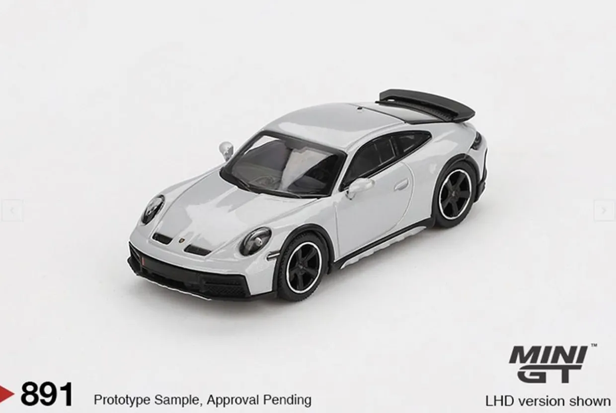Mini GT 1/64 Porsche 911 Dakar Ice Grey Metallic (RHD)