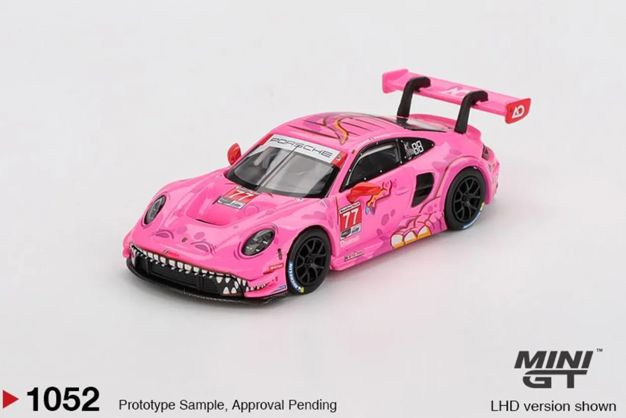 Mini GT 1/64 Porsche 911 GT3 R #77 AO Racing 2024 IMSA Road America
