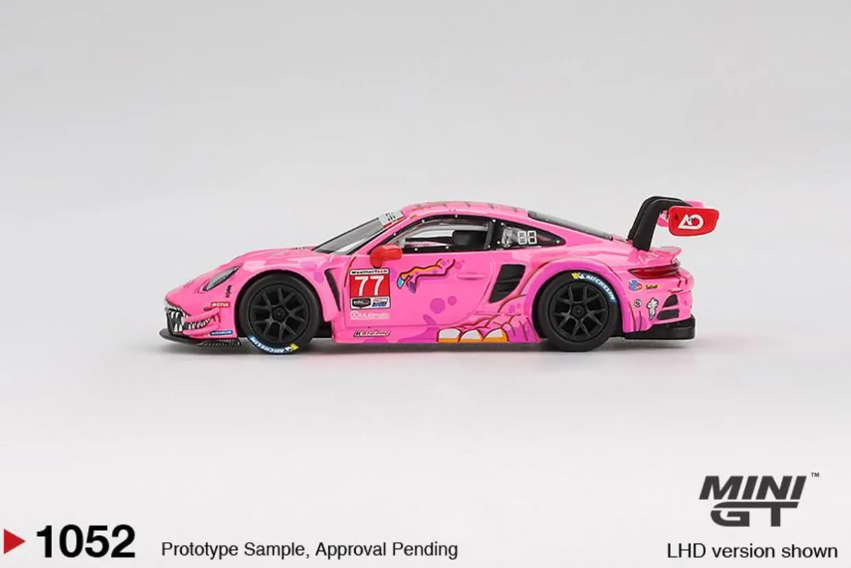 Mini GT 1/64 Porsche 911 GT3 R #77 AO Racing 2024 IMSA Road America