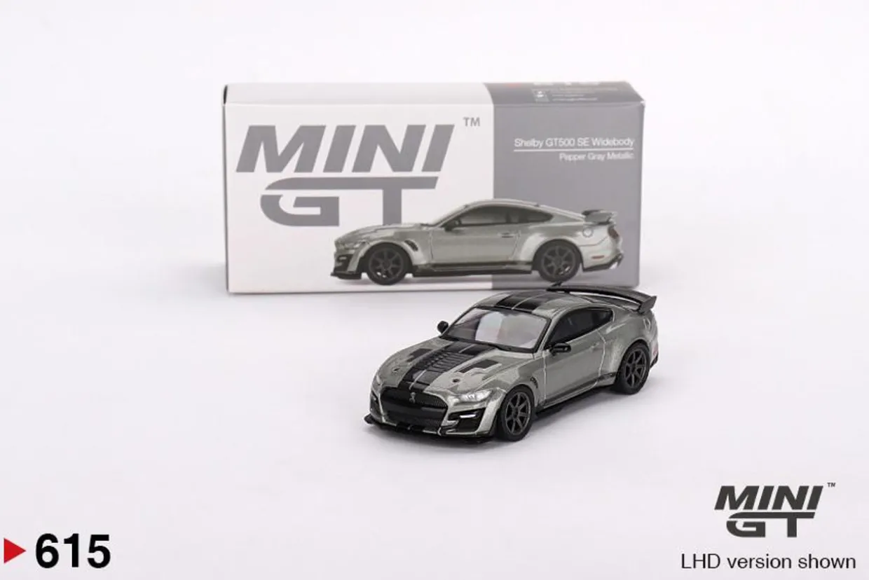 Mini GT 1/64 Shelby GT500 Se Widebody Pepper Gray Metallic