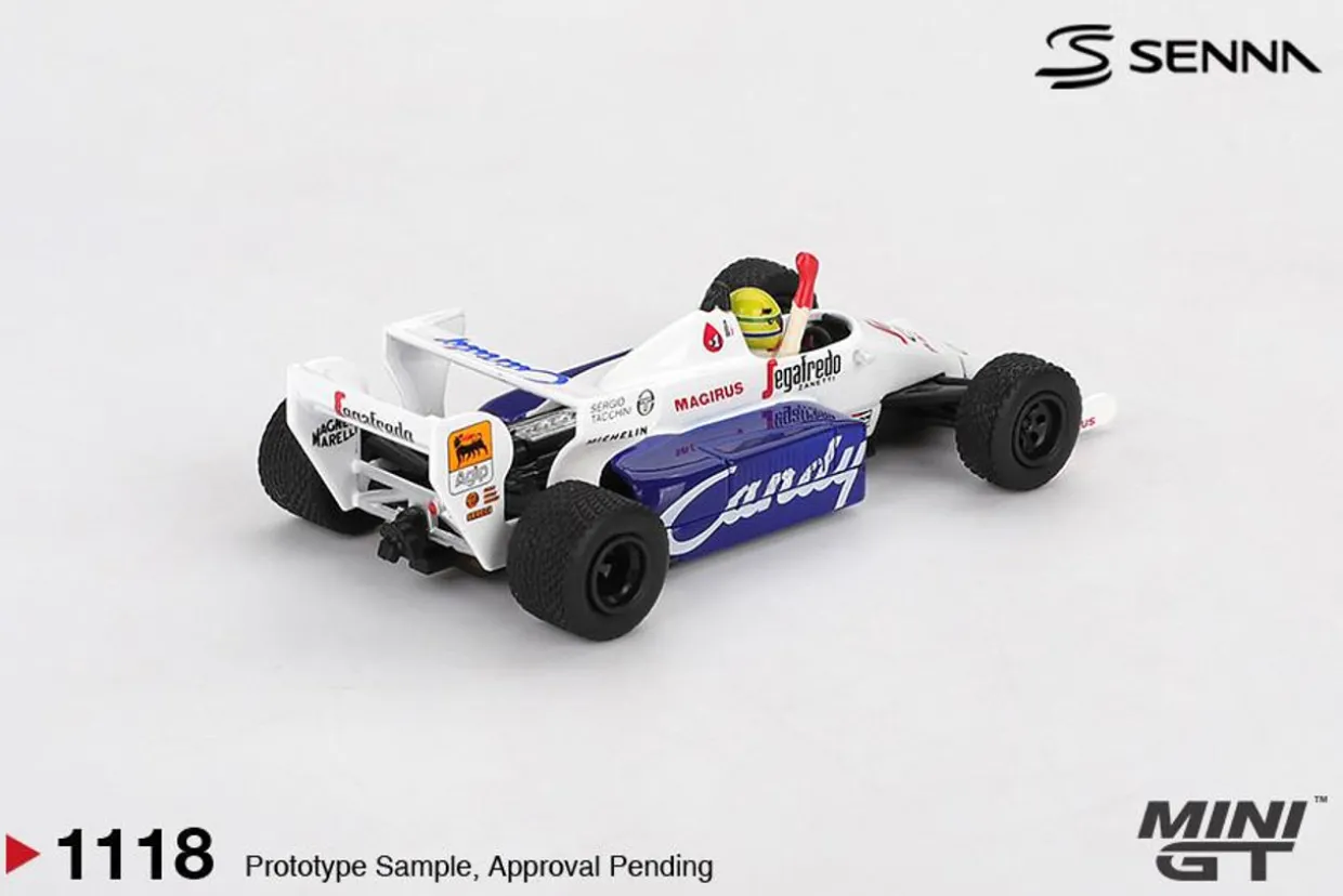 Mini GT 1/64 Toleman TG184 #19 Ayrton Senna 1984 Monaco Grand Prix 2nd Place