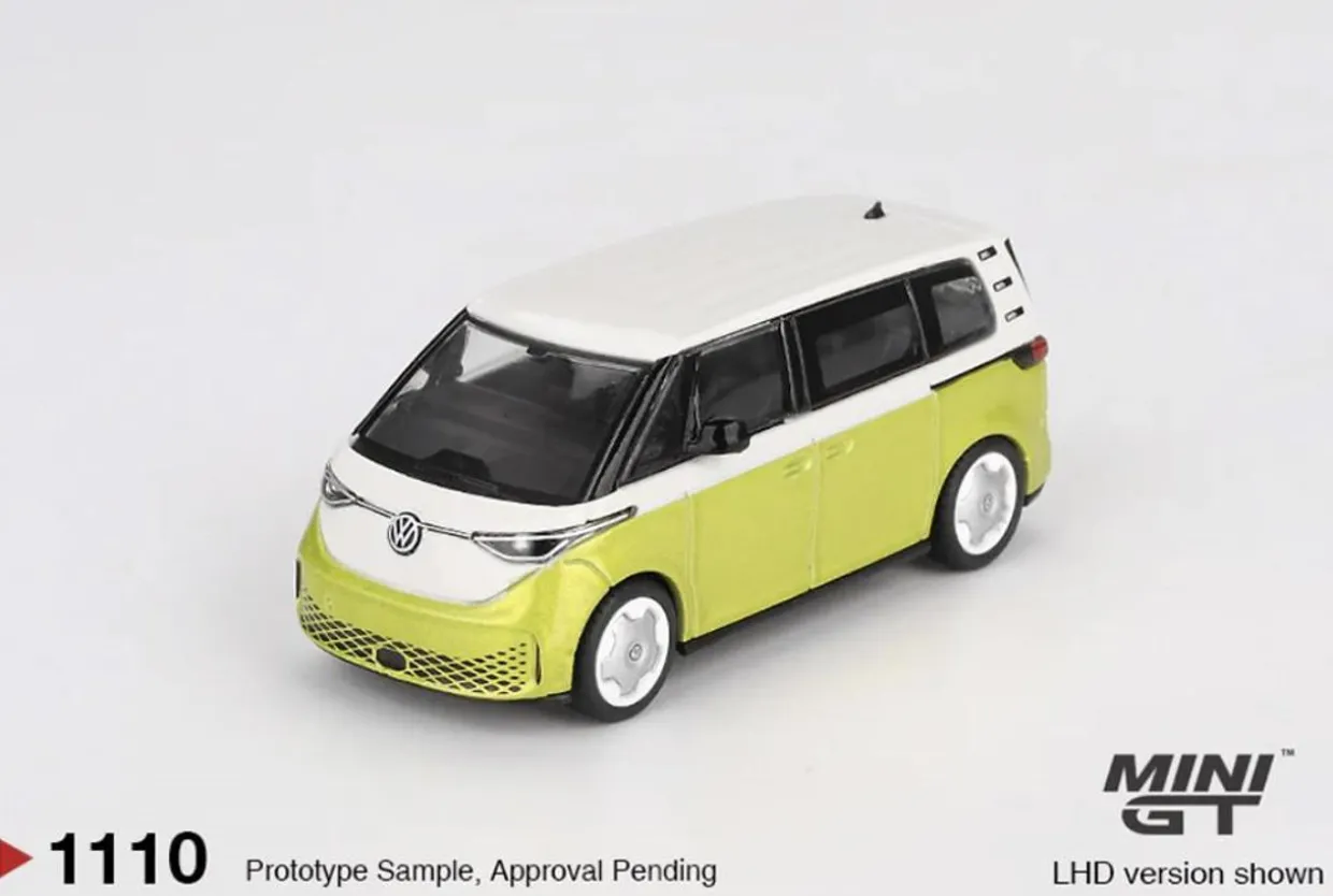 Mini GT 1/64 Volkswagen ID.Buzz Candy White/Pomelo Yellow