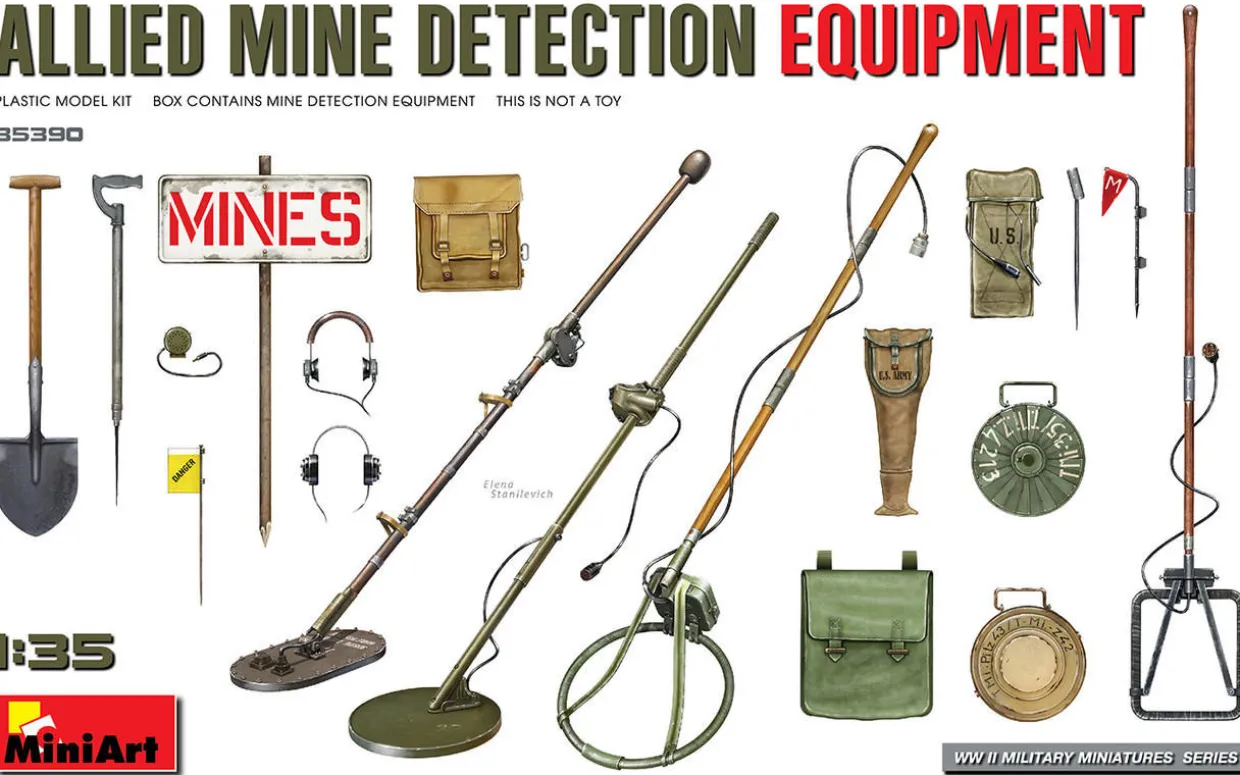 MiniArt 1/35 Allied Mine Detection Equipment Model Kit