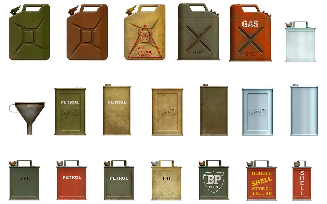 MiniArt 1/35 Allies Jerry Cans Set WWII Model Kit