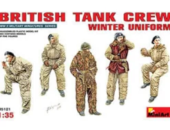 MiniArt 1/35 British Tank Crew Winter Uniform Model Figures