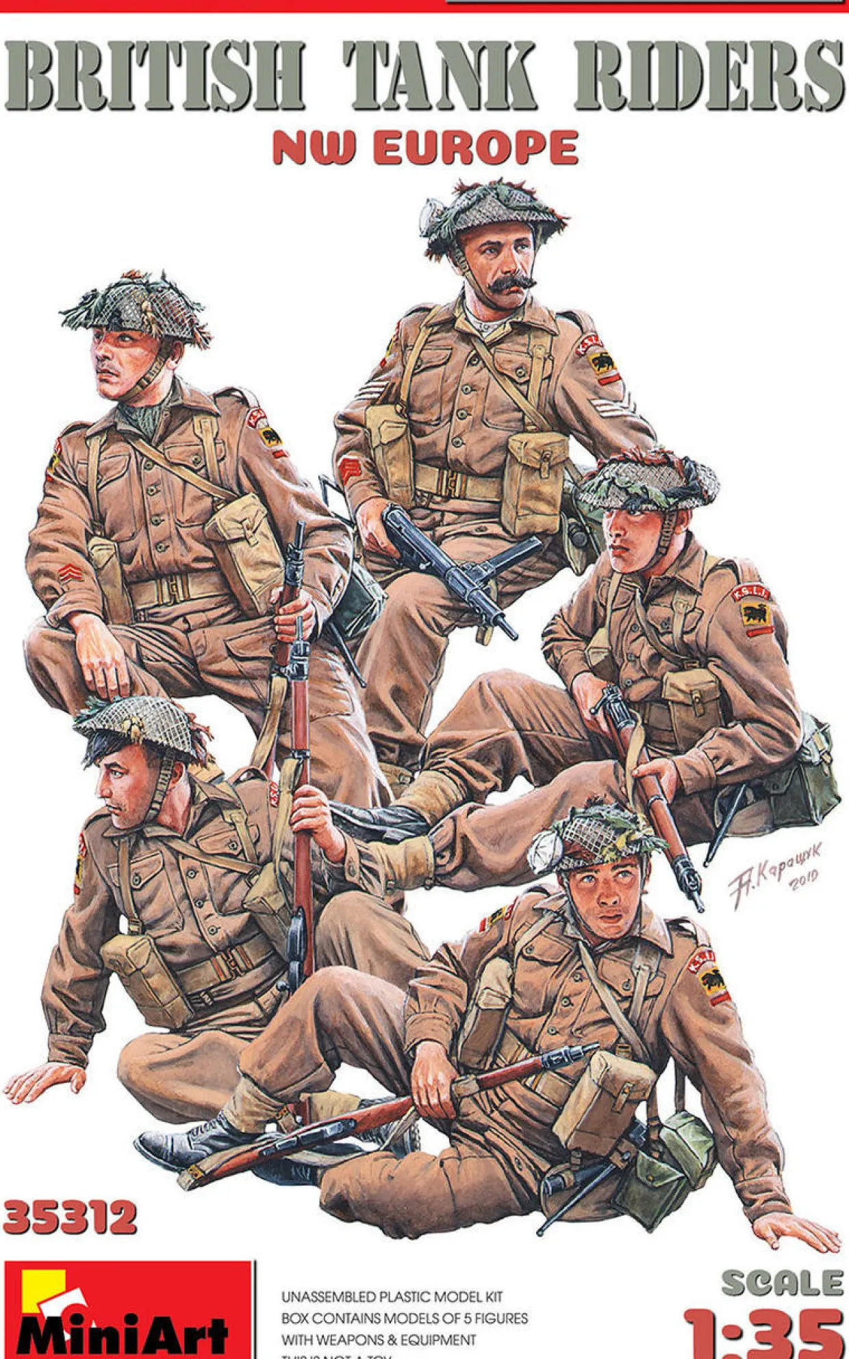 MiniArt 1/35 British Tank Riders Europe Special Edition Model Figures
