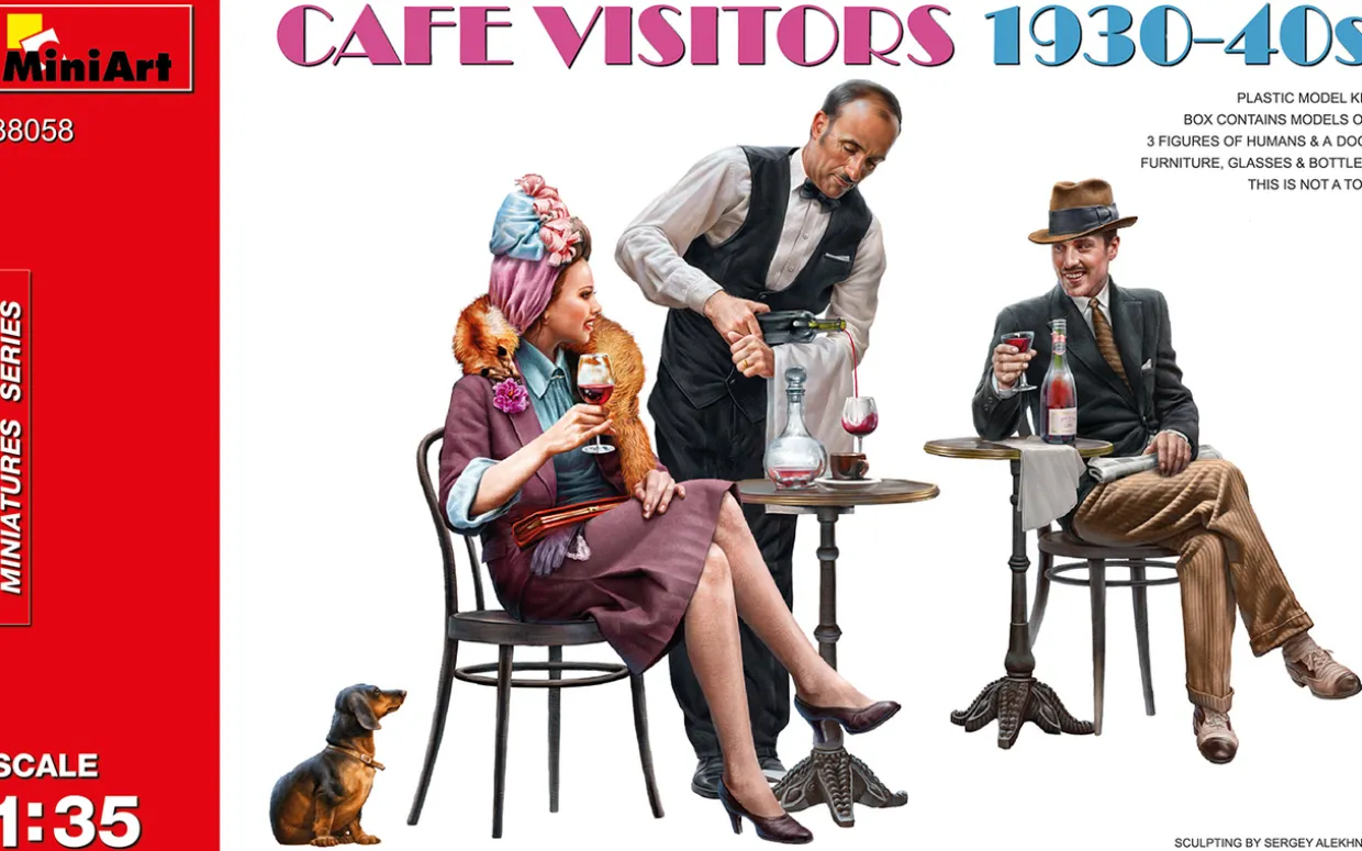 MiniArt 1/35 Cafe Vistiors 1930s-40s Model Figures