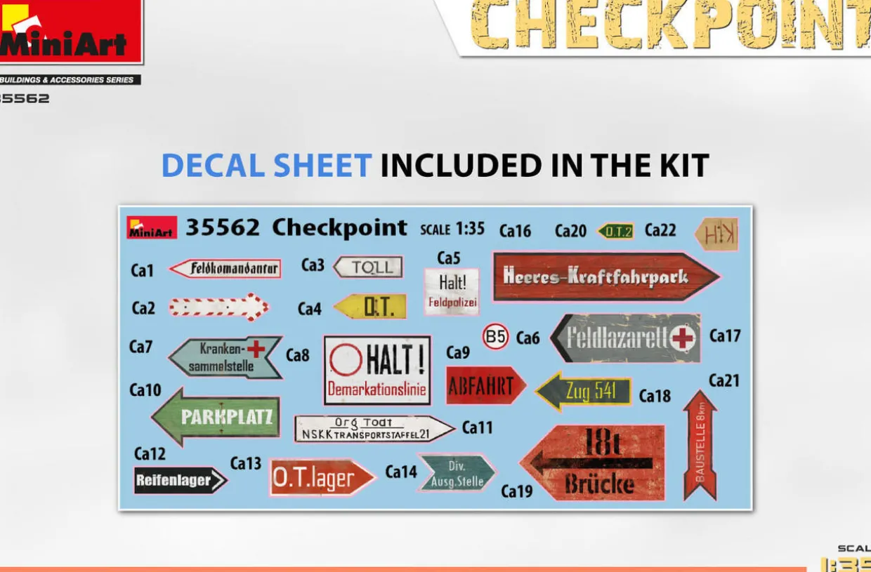 MiniArt 1/35 Checkpoint Model Kit