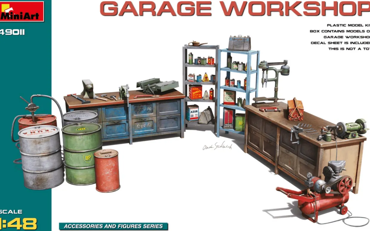 MiniArt 1/48 Garage Workshop