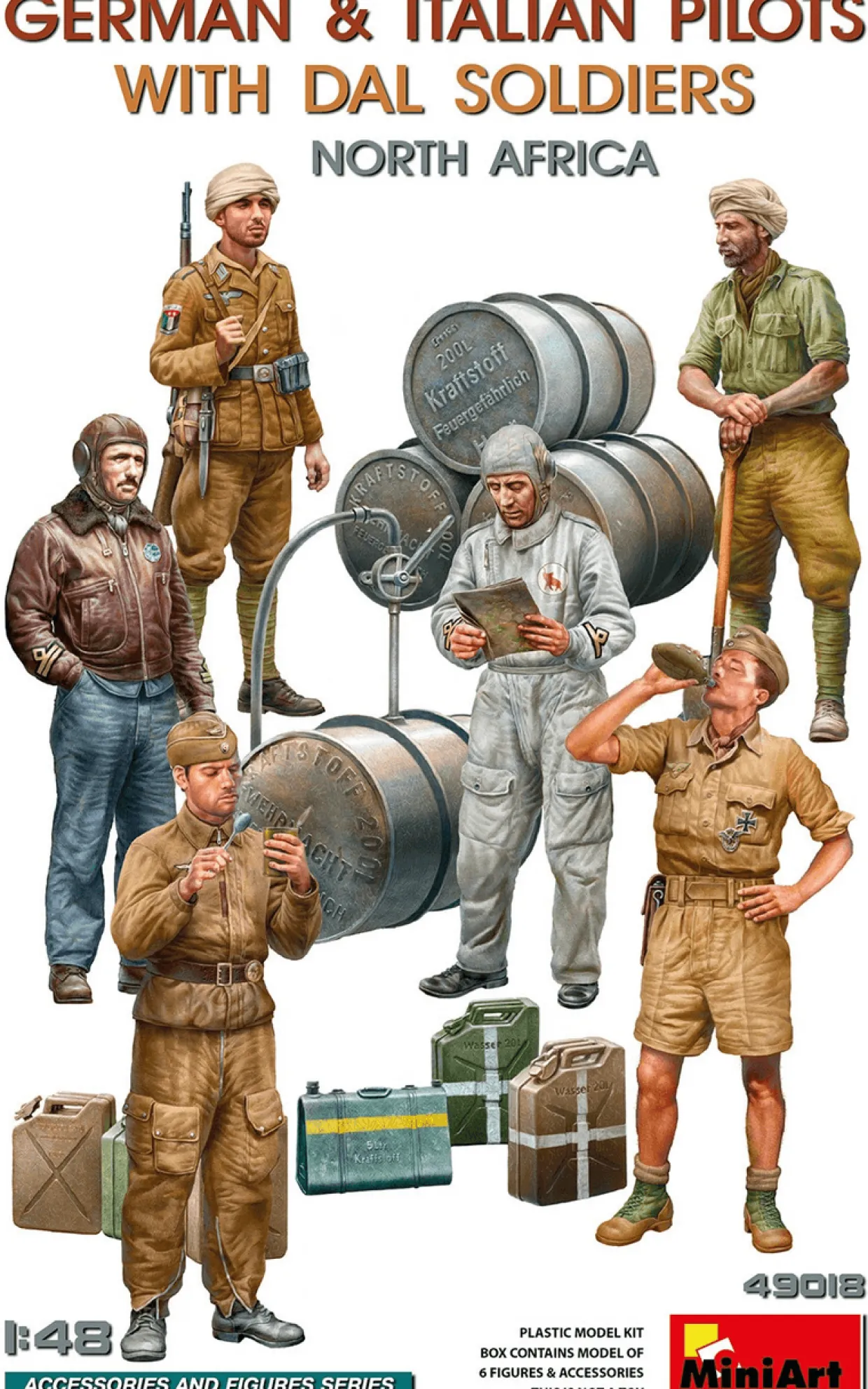 MiniArt 1/48 German and Italian Pilots with DAL Soldiers