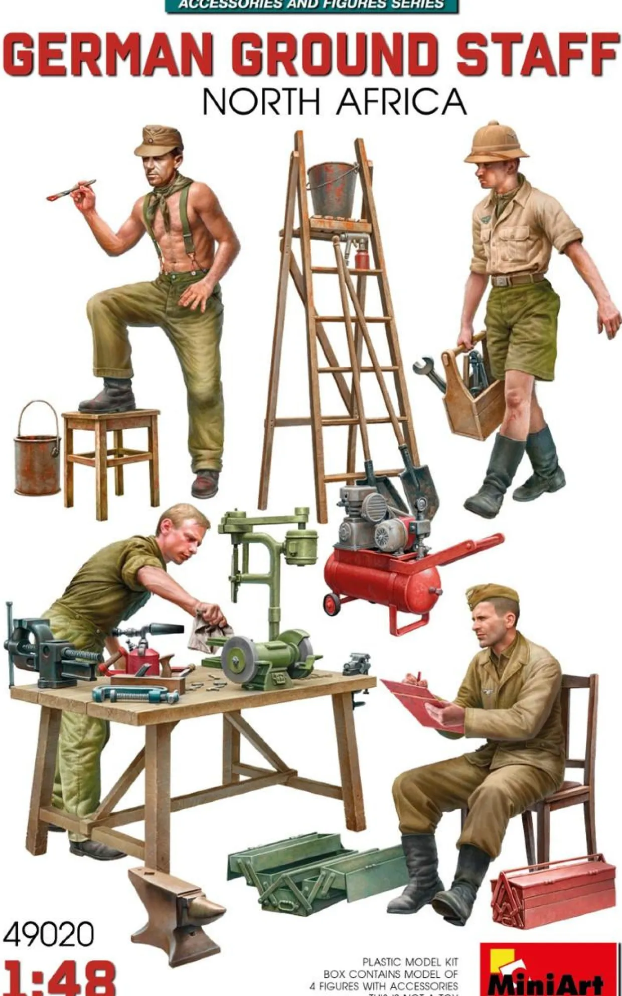 MiniArt 1/48 German Ground Staff North Africa