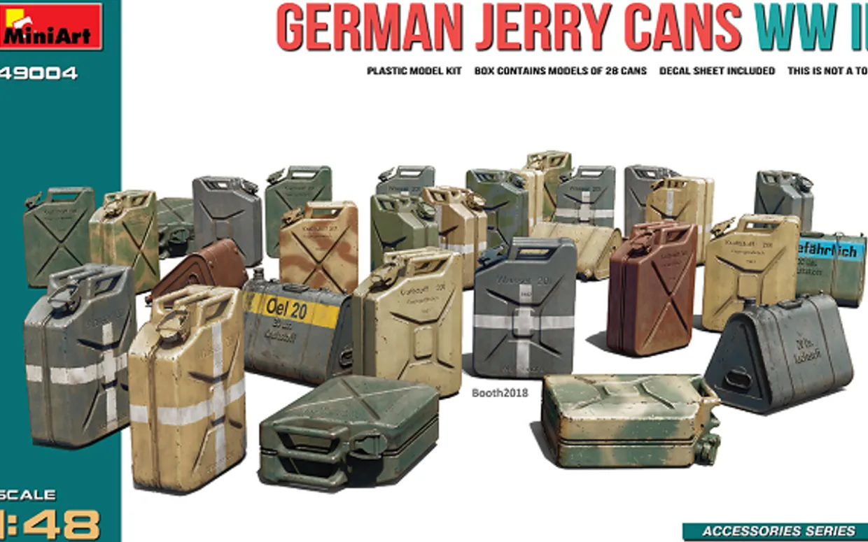 MiniArt 1/48 German Jerry Cans WWII Model Kit