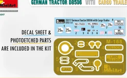 MiniArt 1/35 German Tractor D8506 With Trailer Model Kit