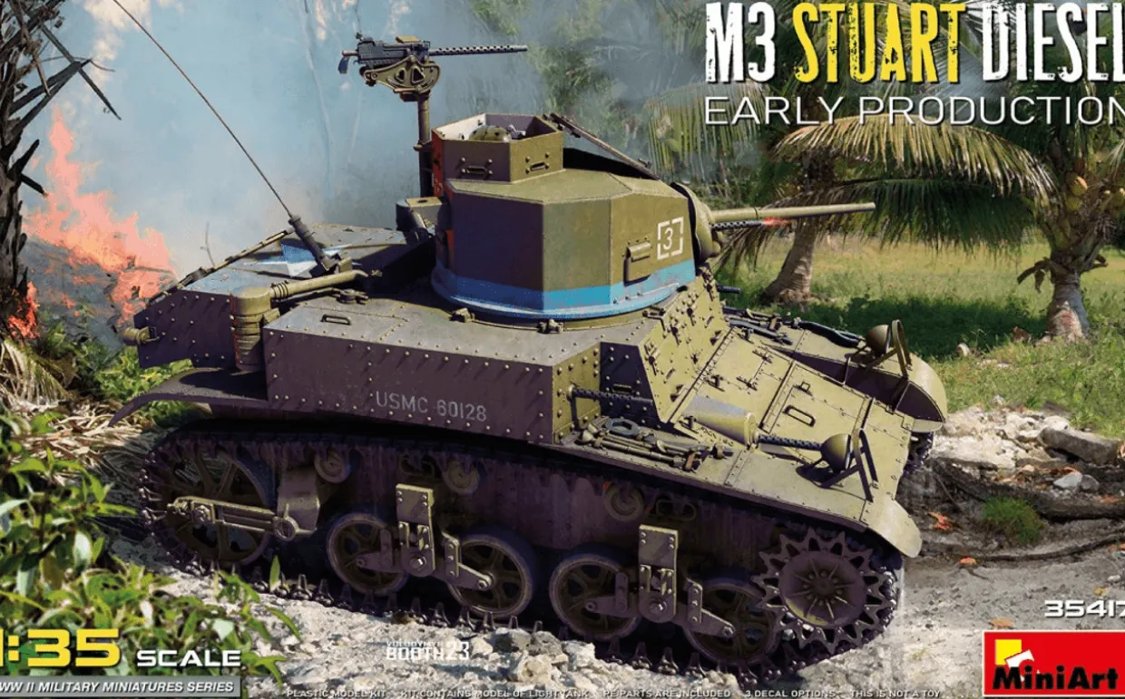 MiniArt 1/35 M3 Stuart Diesel Early Production