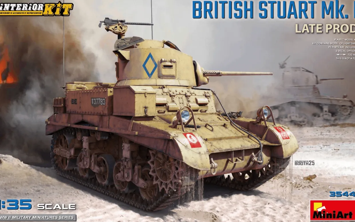 MiniArt 1/35 M3 Stuart Mk.1 Late Production with Interior