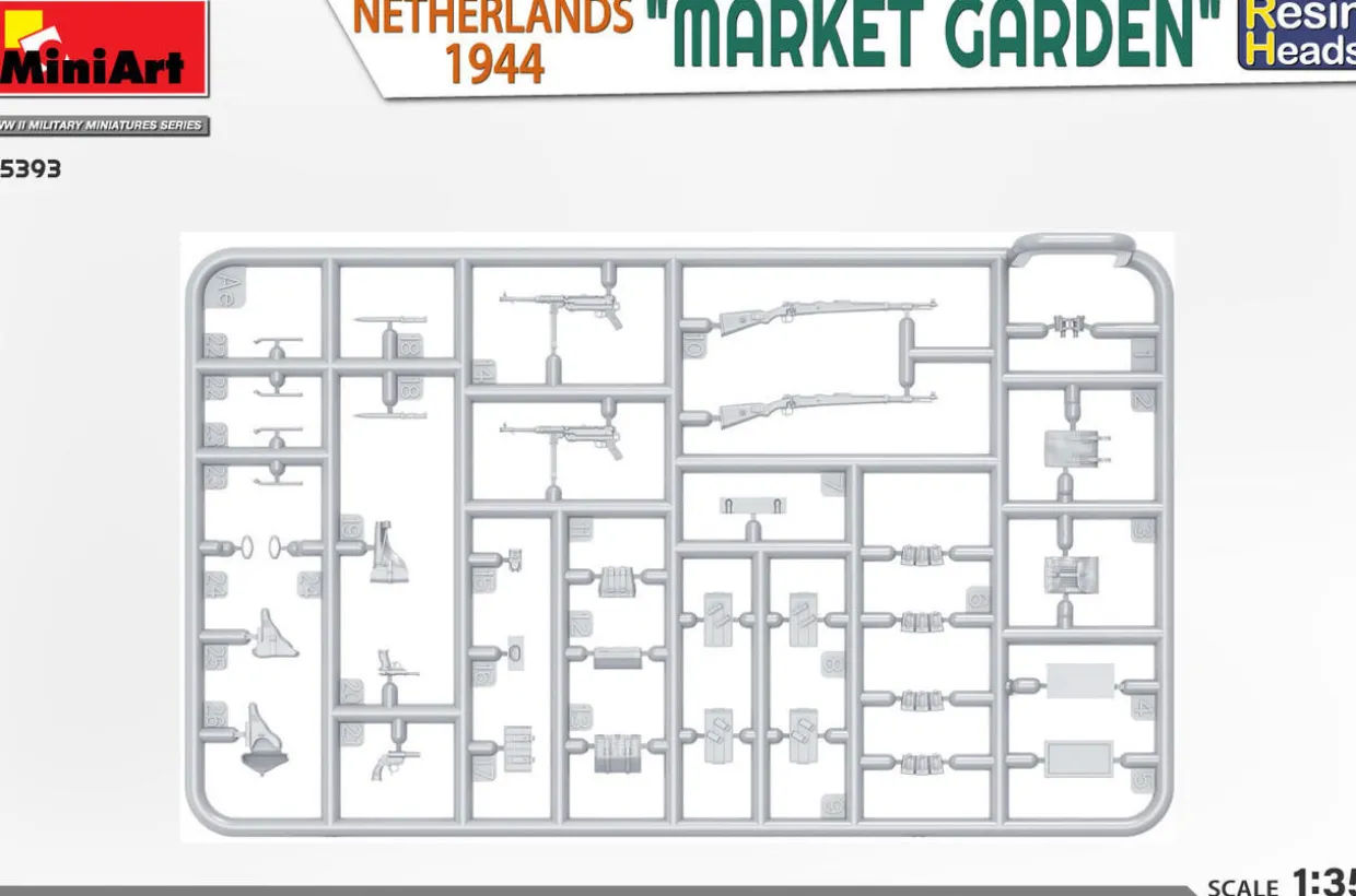 MiniArt 1/35 Market Garden Holland 1944 Resin Heads