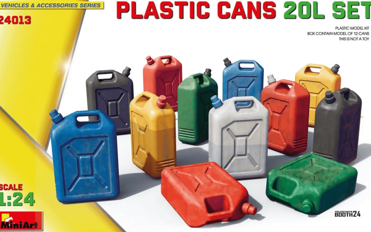 MiniArt 1/24 Modern Plastic Cans 20l