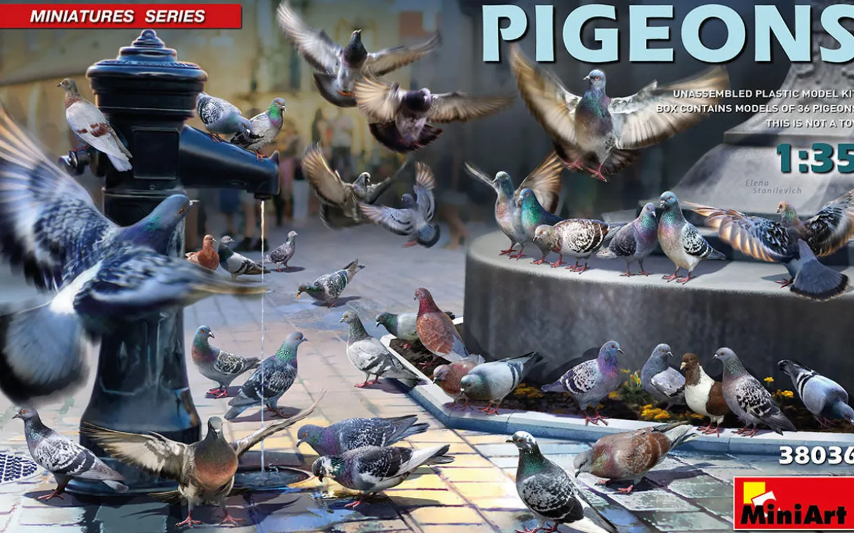 MiniArt 1/35 Pigeons Model Kit