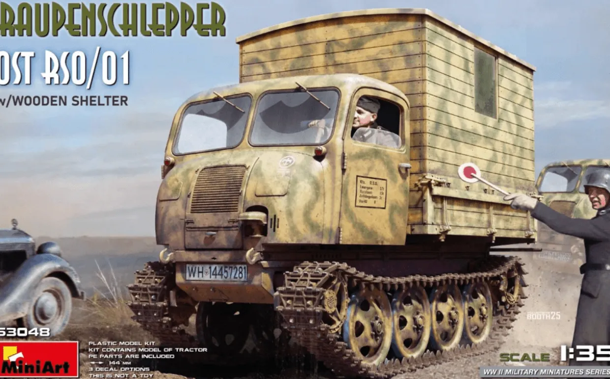 MiniArt 1/35 Raupenschlepper Ost RSO/01 with Wooden Shelter