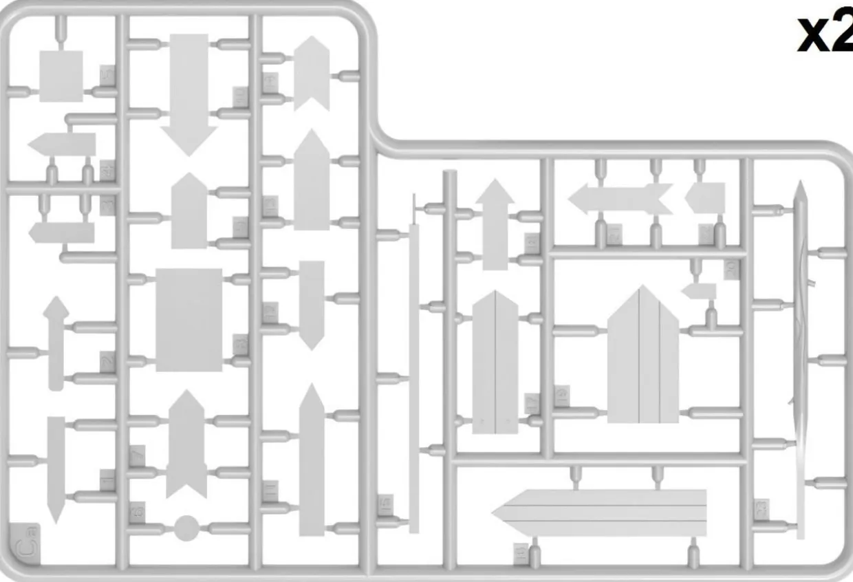 MiniArt 1/35 Road Signs WWII Italy Model Kit