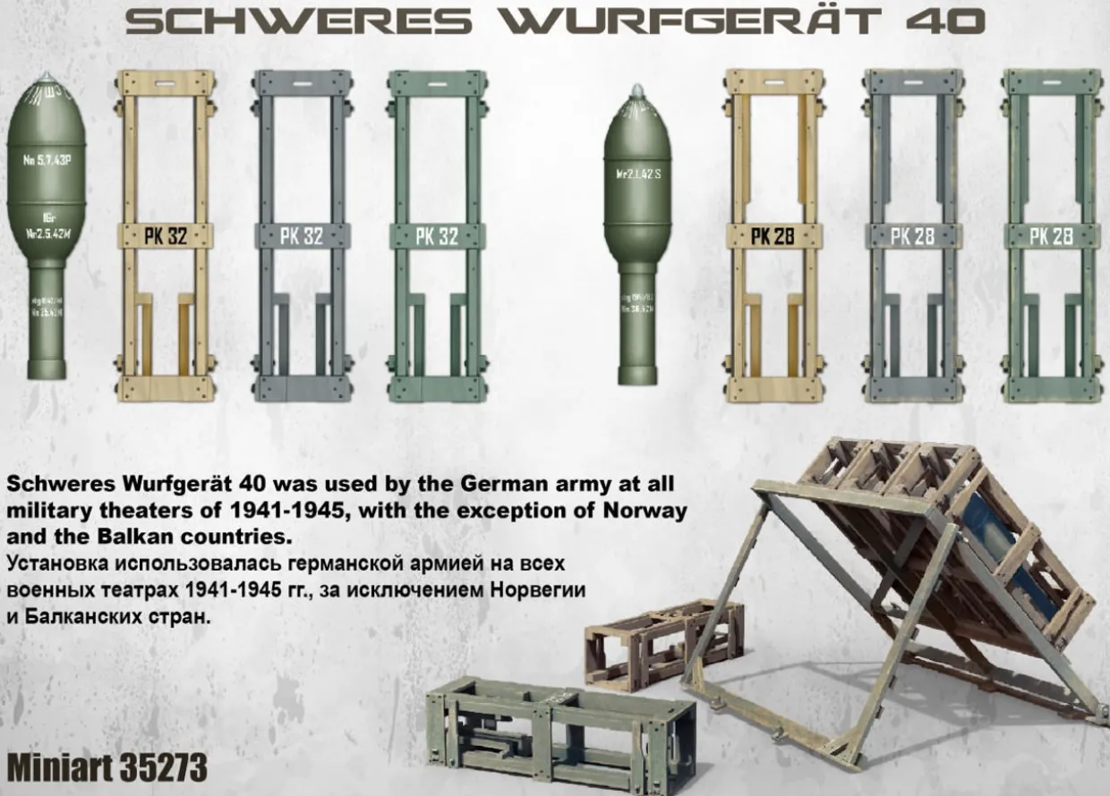 MiniArt 1/35 Schweres Wurfgerat 40 Model Kit