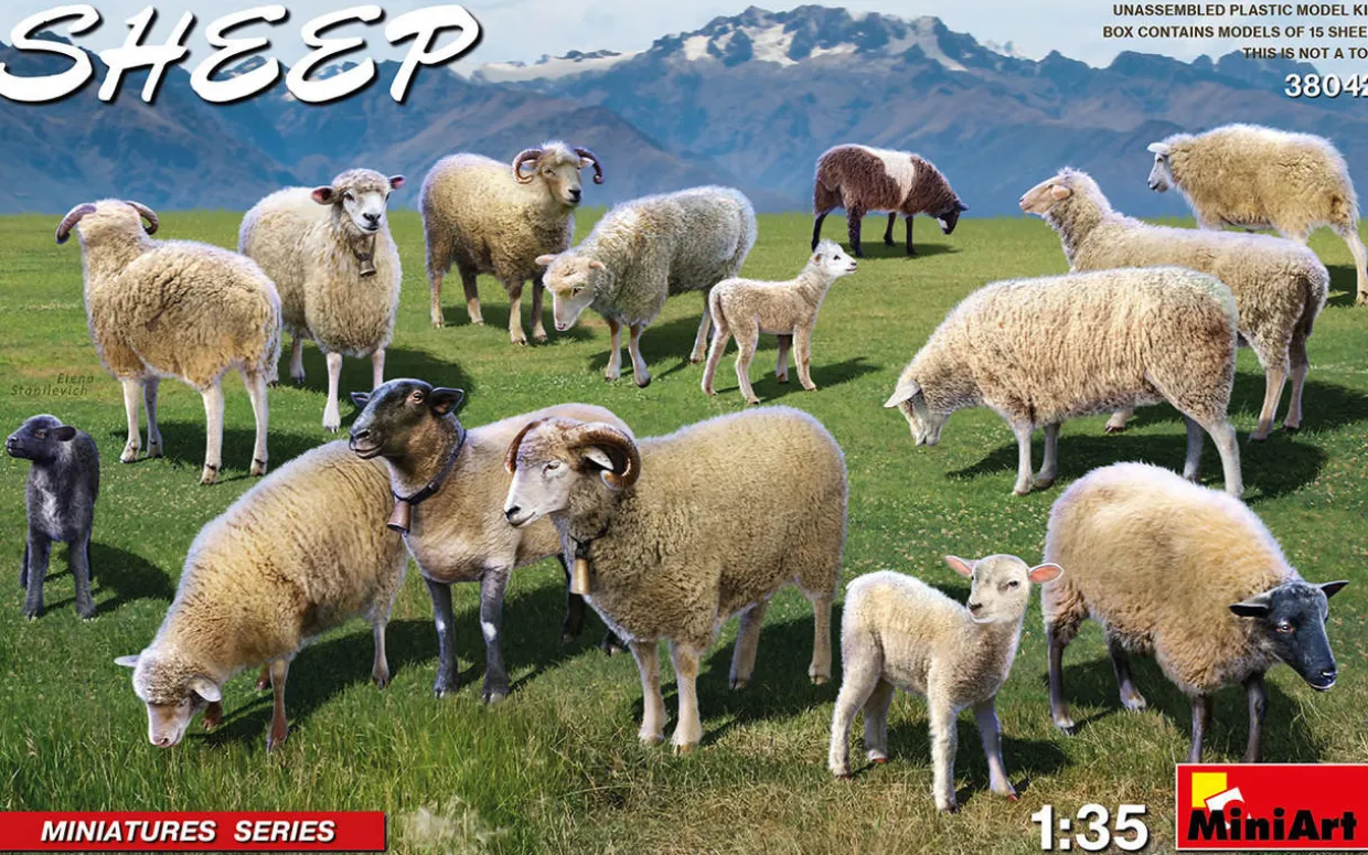 MiniArt 1/35 Sheep Model Figures