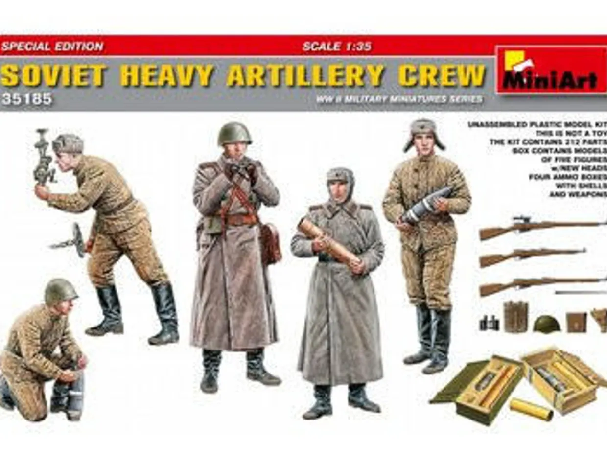 MiniArt 1/35 Soviet Heavy Artillery Crew Special Edition