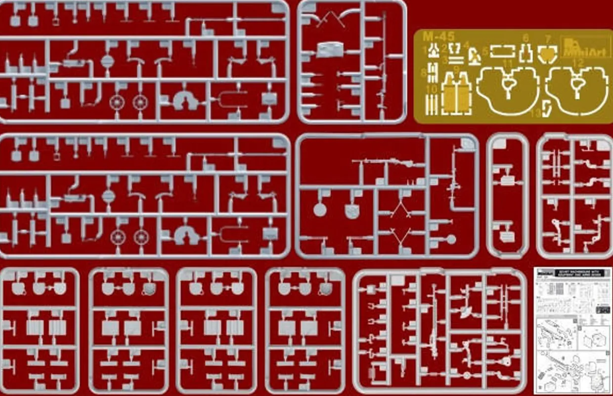 MiniArt 1/35 Soviet Machine Guns & Equipment Model Kit