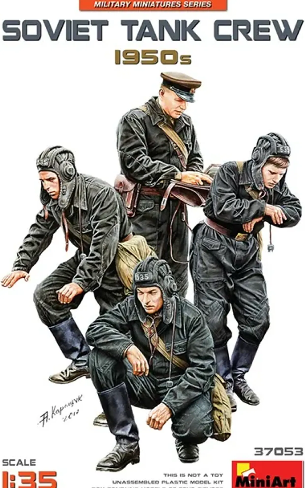 MiniArt 1/35 Soviet Tank Crew 1950s Model Figures