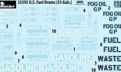 MiniArt 1/35 US 55 Gal Fuel Drums Model Kit