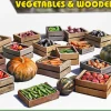 MiniArt 1/35 Vegetables And Wooden Crates Model Kit