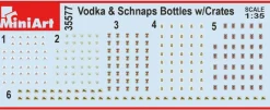 MiniArt 1/35 Vodka Bottles with Crates Model Kit