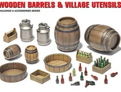 MiniArt 1/35 Wooden Barrels & Village Utensils