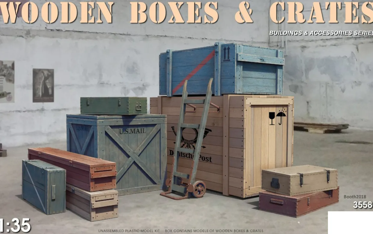 MiniArt 1/35 Wooden Boxes and Crates Model Kit