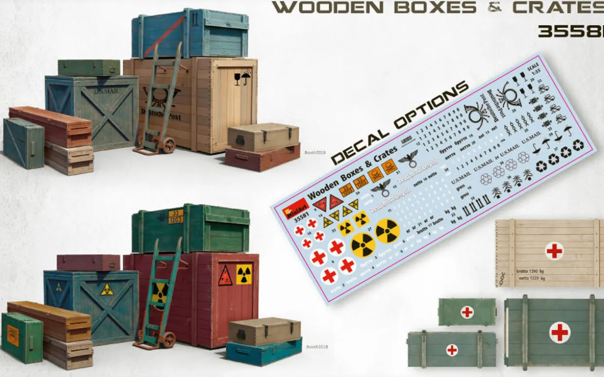 MiniArt 1/35 Wooden Boxes and Crates Model Kit
