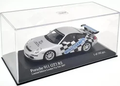 Minichamps 1/43 Porsche 911 GT3 RS 997 London Toy Fair 2007 Silver 192 Pcs Model