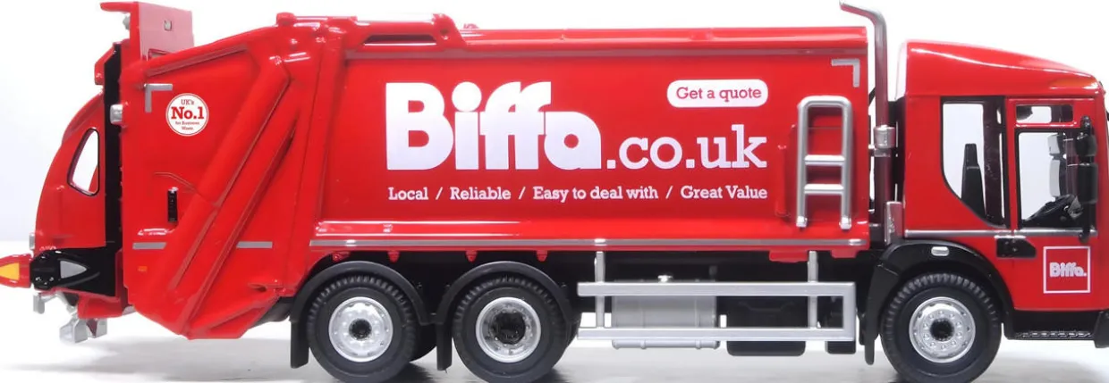 Oxford Diecast 1/76 Dennis Eagle Olympus Refuse Truck Biffa Diecast Model