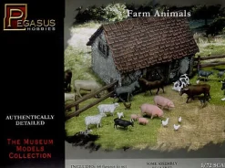 Pegasus Hobbies 1/72 Farm Animals Model Figures