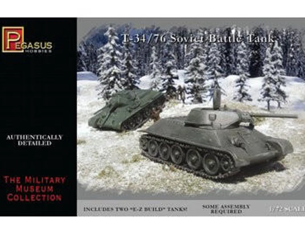 Pegasus Hobbies 1/72 T-34/76 Soviet Battle Tanks