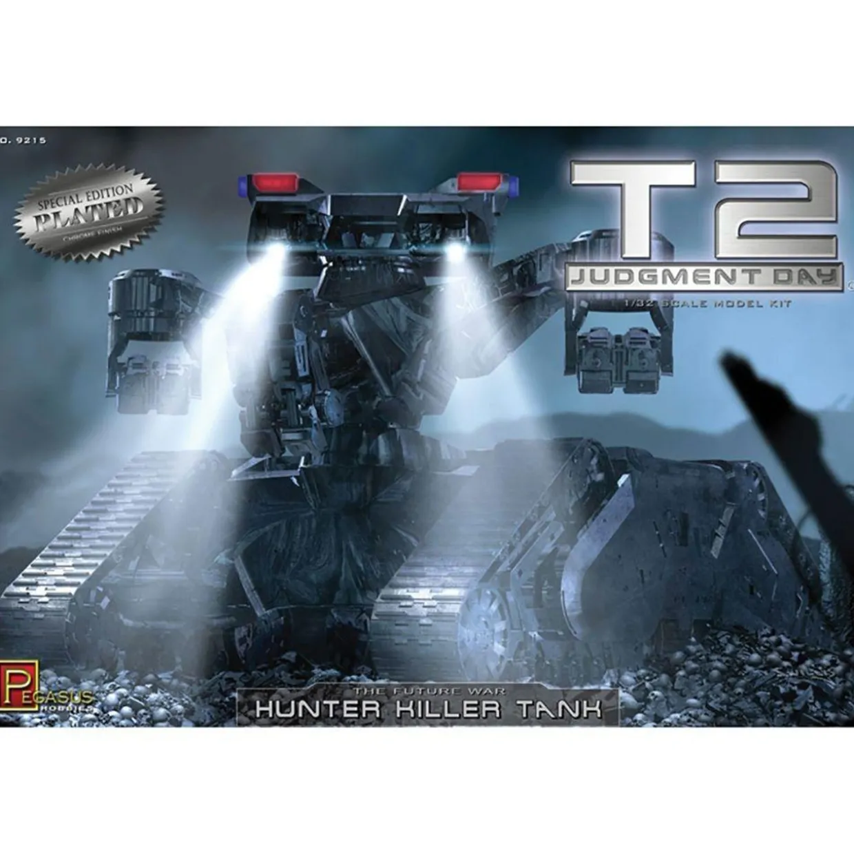 Pegasus Hobbies 1/32 Terminator 2 Hunter Killer Tank Chrome Model Kit