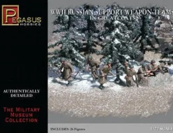 Pegasus Hobbies 1/72 WWII Russian Support Weapon Teams In Greatcoats