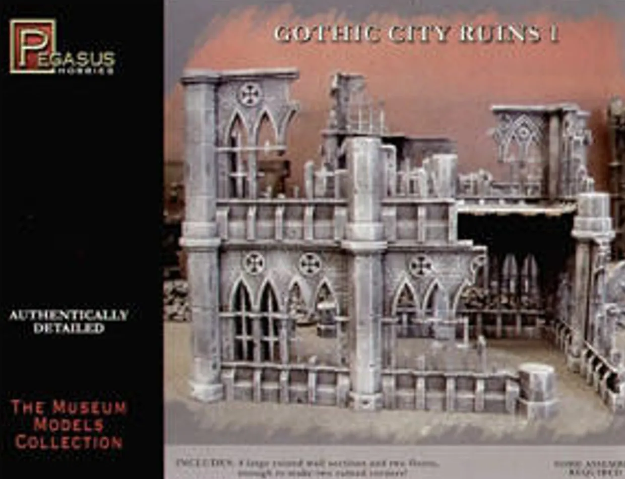 Pegasus Hobbies 28mm Gothic City Ruins Set 1 Model Kit