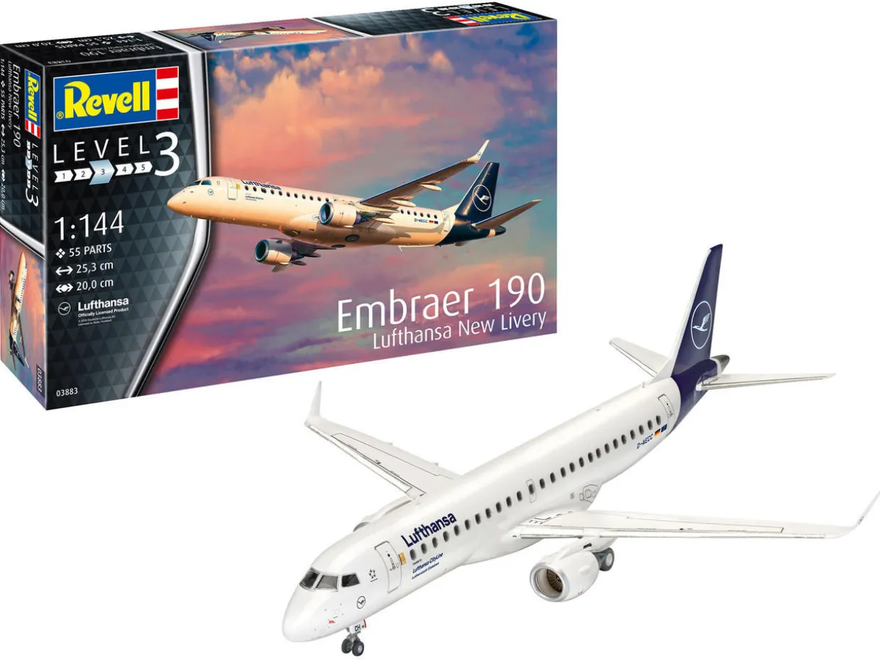 Revell 1/144 Embraer ERJ 190 Lufthansa (New Livery)