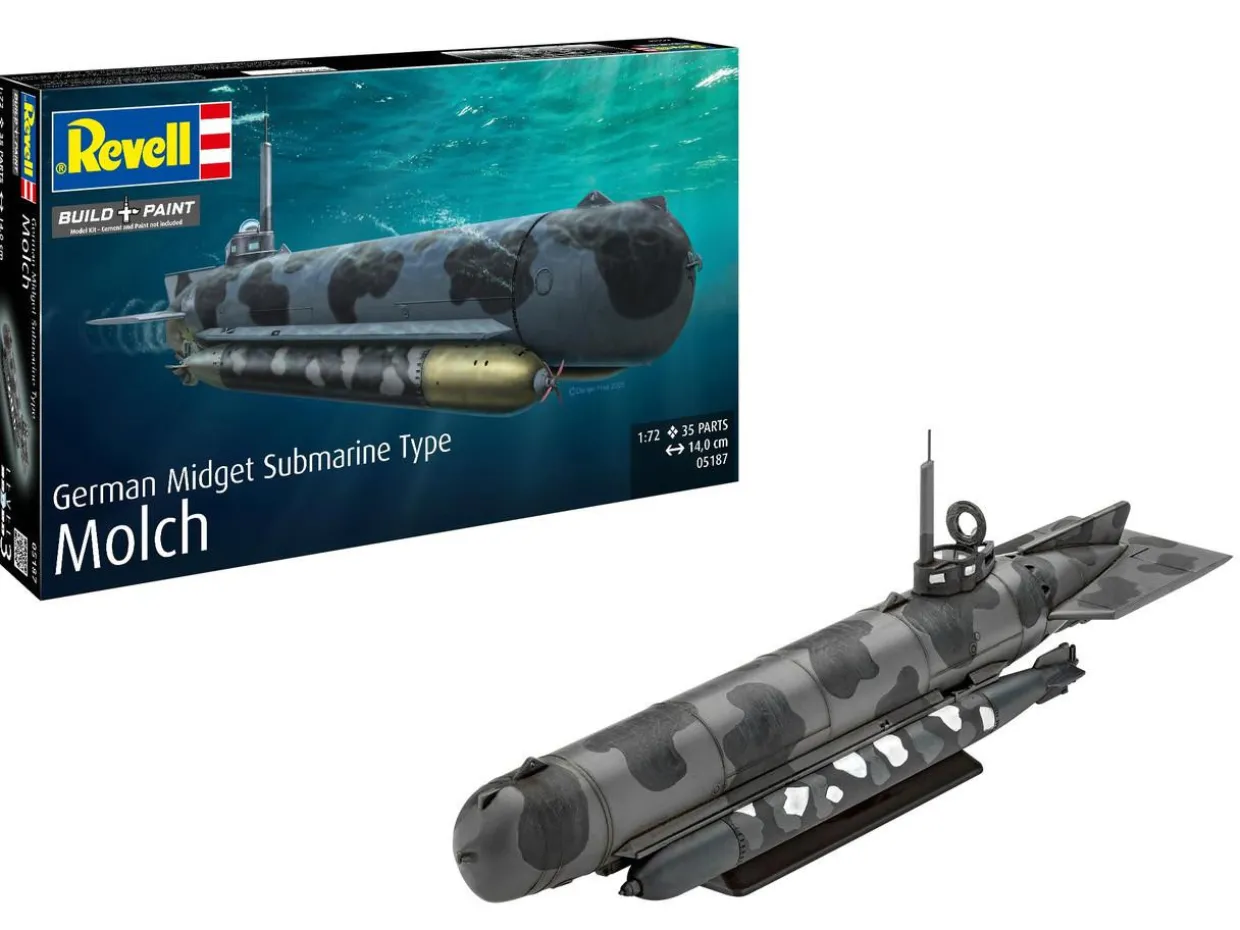 Revell 1/72 German Type Molch (Newt) Midget Submarine