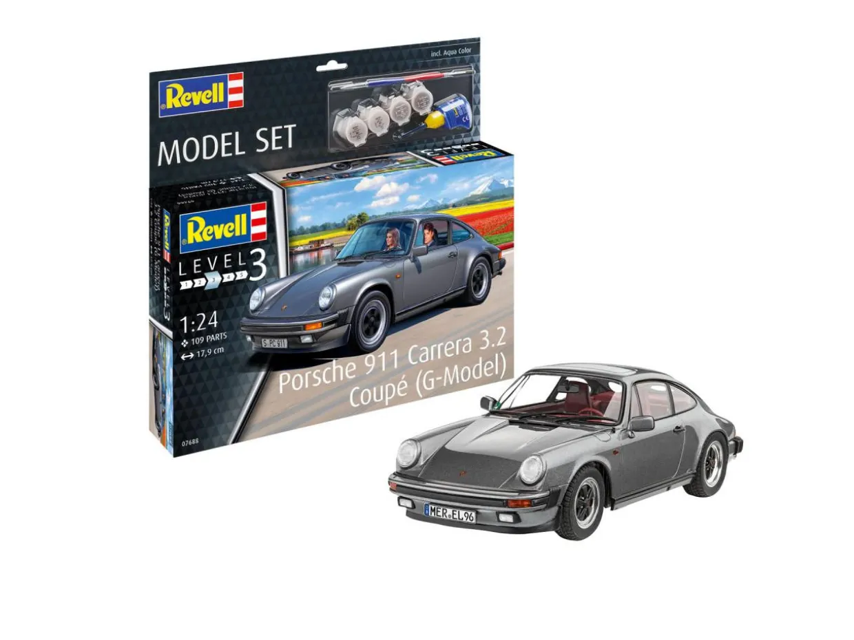Revell 1/24 Porsche 911 Carrera 3.2 Coupé (G-Model) Starter Set